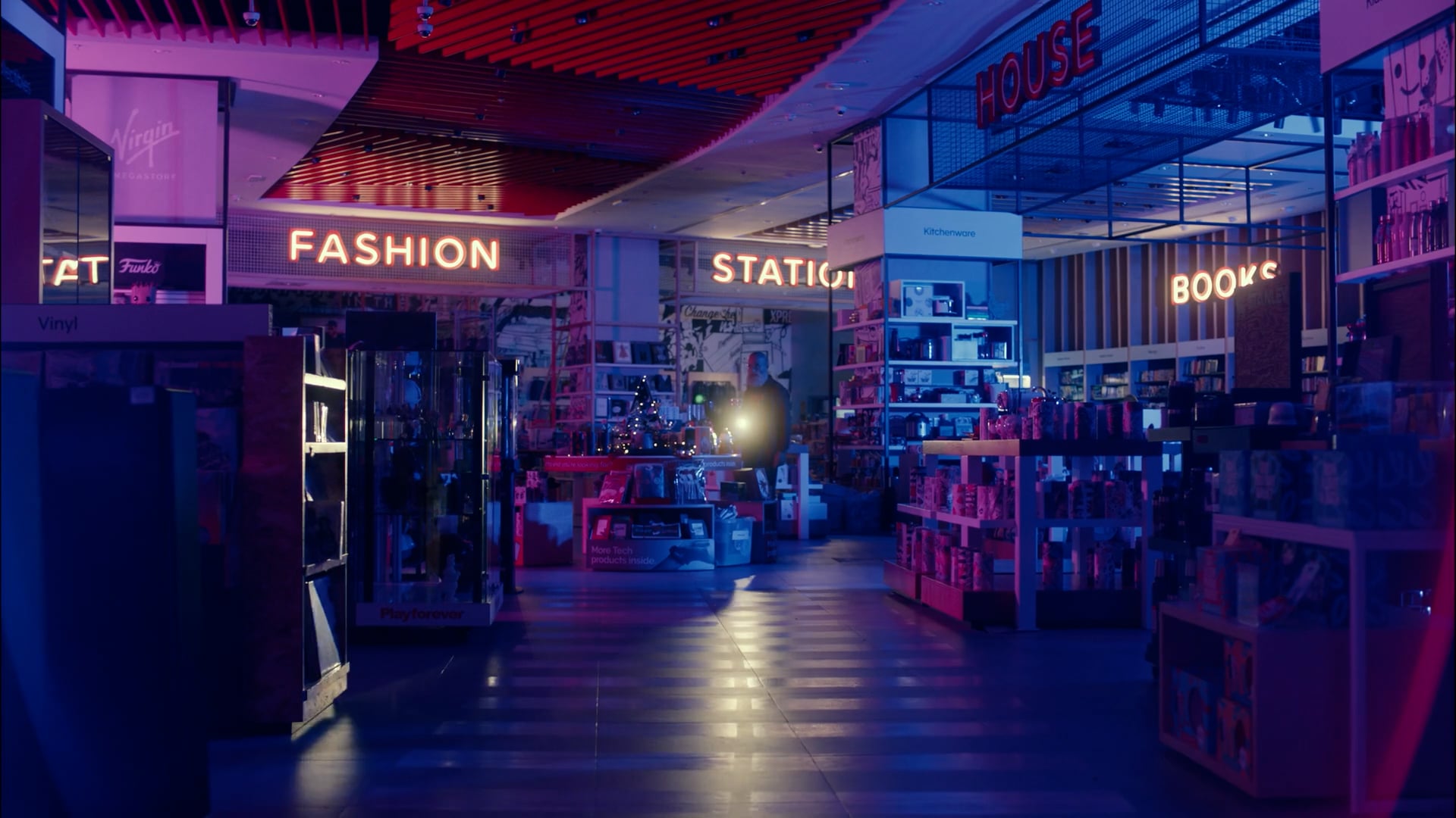 Still from Virgin Megastore — Xmas TVC